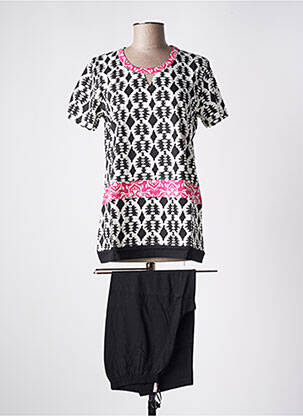 Pyjama tissage jersey noir ROSE POMME femme