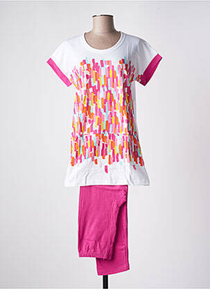 Pyjama tissage jersey rose ROSE POMME femme