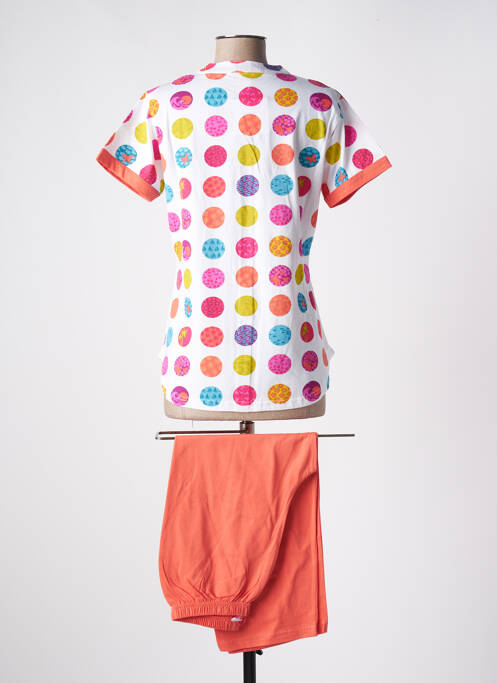 Pyjama orange ROSE POMME pour femme
