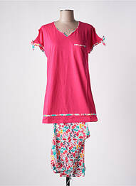 Pyjama col v rose ROSE POMME femme