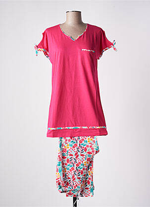 Pyjama col v rose ROSE POMME femme