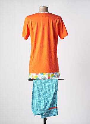 Pyjama col v orange ROSE POMME femme