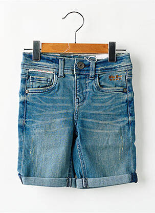 Bermuda tissage denim taille ajustable bleu NAME IT garçon