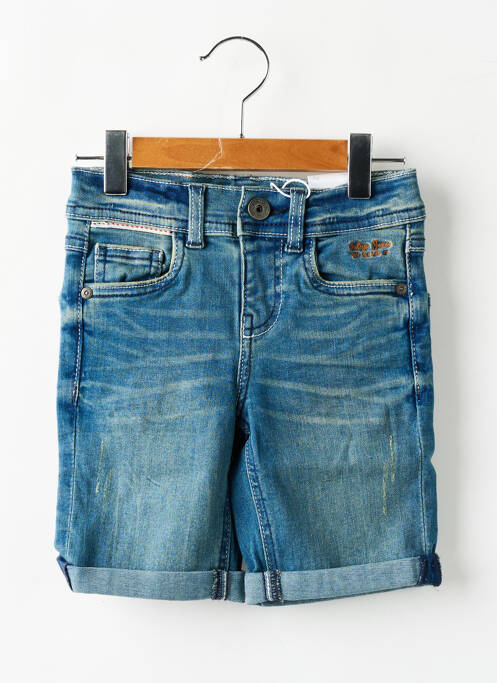 Bermuda tissage denim taille ajustable bleu NAME IT garcon