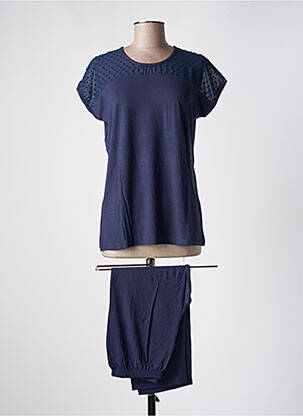Pyjama tissage jersey bleu ROSE POMME femme
