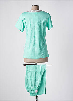 Pyjama tissage jersey vert ROSE POMME femme