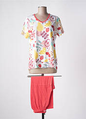 Pyjama rouge ROSE POMME pour femme seconde vue