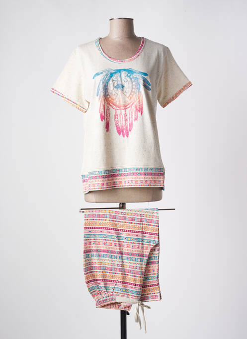 Pyjama tissage jersey beige ROSE POMME femme