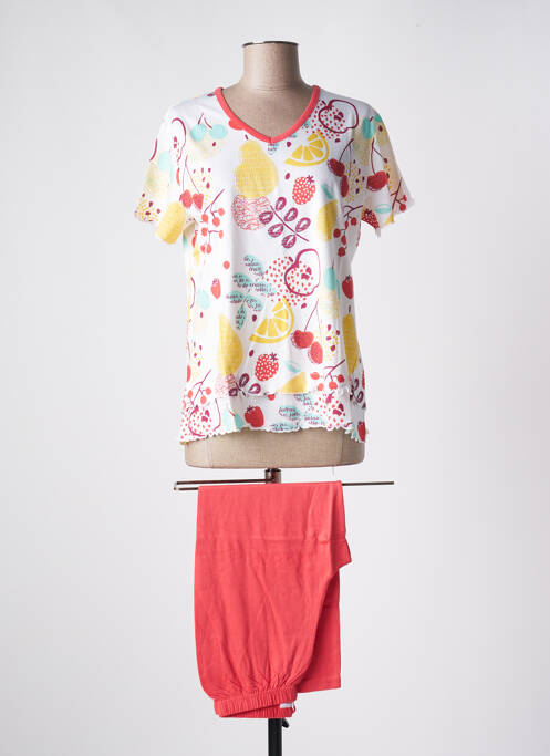 Pyjama rouge ROSE POMME pour femme