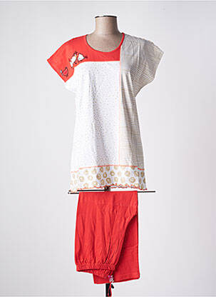 Pyjama tissage jersey rouge ROSE POMME femme