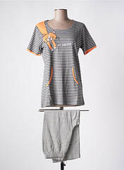 Pyjama gris ROSE POMME pour femme seconde vue