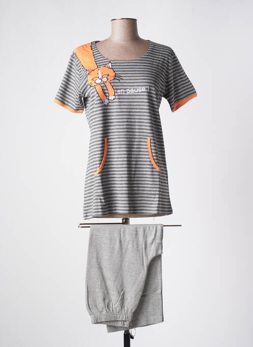 Pyjama gris ROSE POMME pour femme