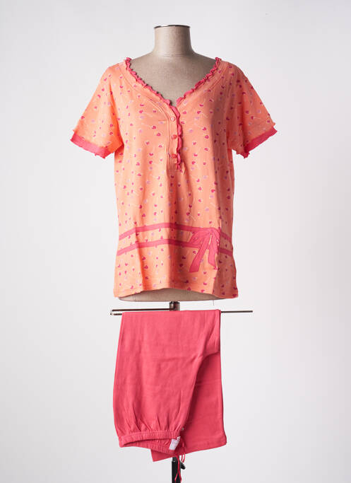 Pyjama orange ROSE POMME pour femme