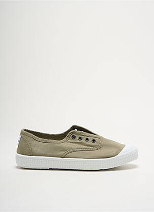 Slip ons semelle amovible talon plat jusqu'à 3cm vert POTOMAC femme