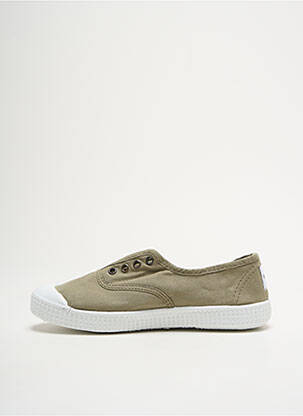 Slip ons semelle amovible talon plat jusqu'à 3cm vert POTOMAC femme