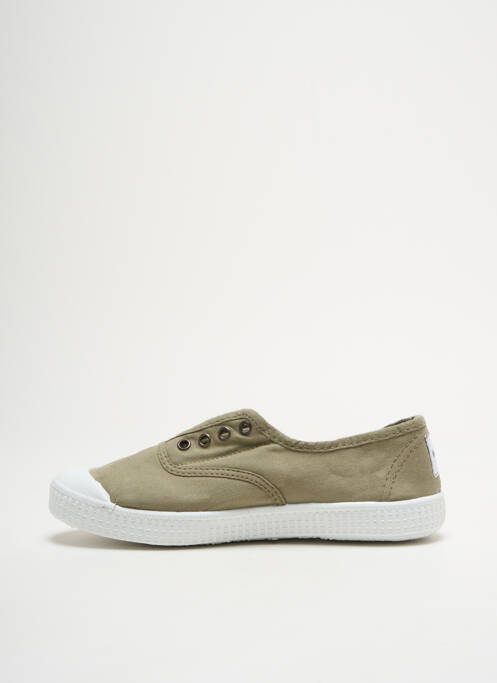 Slip ons semelle amovible talon plat jusqu'à 3cm vert POTOMAC femme