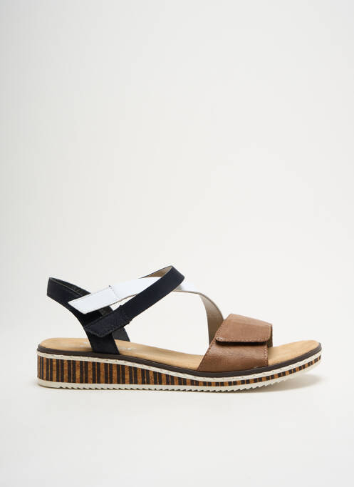 Sandales/Nu pieds marron RIEKER pour femme