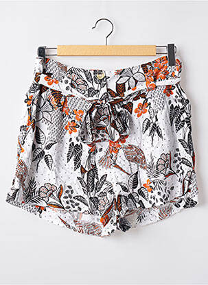 Short coupe fluide taille haute blanc SUPERDRY femme