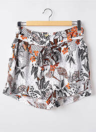 Short taille à pinces taille haute blanc SUPERDRY femme
