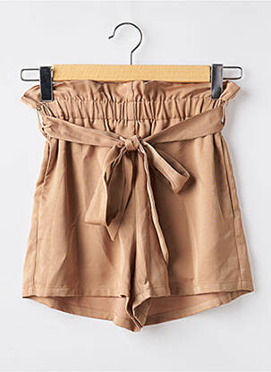 Short coupe fluide taille haute beige MOLLY BRACKEN femme