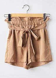 Short taille élastique taille haute beige MOLLY BRACKEN femme