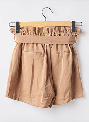 Short coupe fluide taille haute beige MOLLY BRACKEN femme