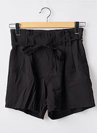 Short fermeture zippée sous rabat avec crochet taille haute noir MOLLY BRACKEN femme