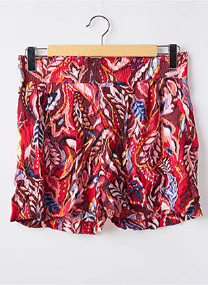 Short taille élastique taille haute rouge STREET ONE femme