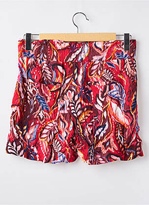 Short taille élastique taille haute rouge STREET ONE femme