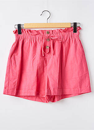 Short taille élastique taille haute rose MOLLY BRACKEN femme