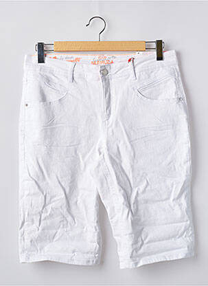 Corsaire stretch taille normale blanc STREET ONE femme