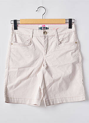 Bermuda tissage popeline taille normale beige STREET ONE femme