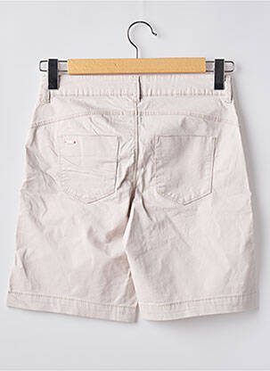 Bermuda tissage popeline taille normale beige STREET ONE femme