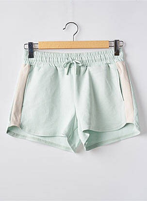 Short coupe droite taille haute vert ONLY femme