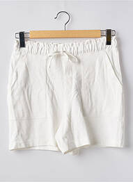 Short coupe droite taille haute blanc MANGO femme
