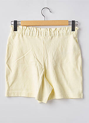 Short coupe droite taille haute jaune MANGO femme