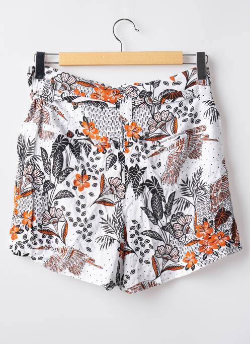 Short taille à pinces taille haute blanc SUPERDRY femme