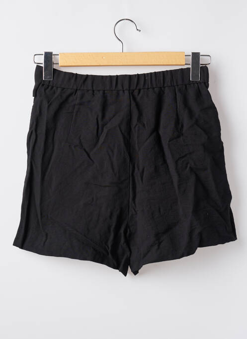 Short fermeture zippée sous rabat boutonné taille haute noir MANGO femme