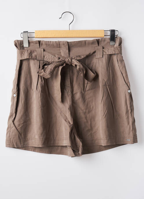 Short taille à pinces taille haute vert SUPERDRY femme