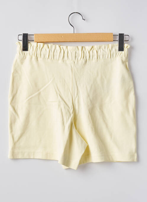 Short coupe droite taille haute jaune MANGO femme
