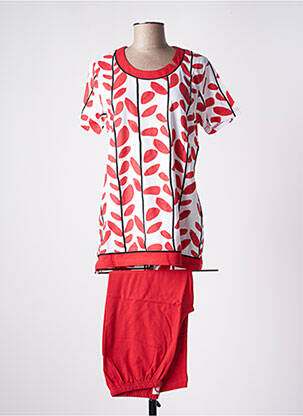 Pyjama tissage jersey rouge ROSE POMME femme