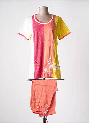 Pyjama tissage jersey orange ROSE POMME femme