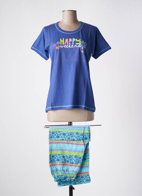 Pyjama bleu ROSE POMME pour femme