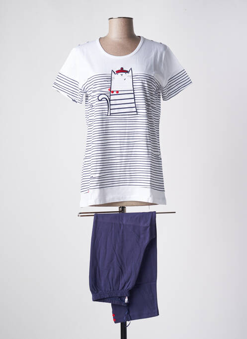 Pyjama bleu ROSE POMME pour femme
