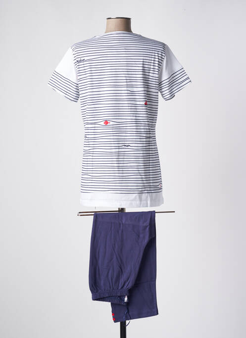 Pyjama bleu ROSE POMME pour femme