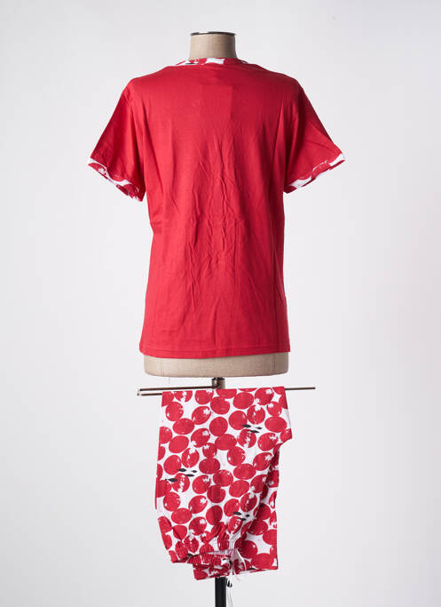 Pyjama rouge ROSE POMME pour femme