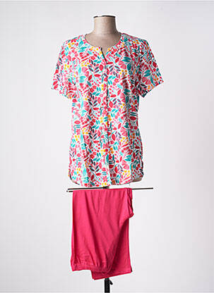 Pyjama col v rouge ROSE POMME femme