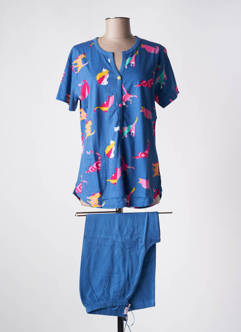 Pyjama bleu ROSE POMME pour femme