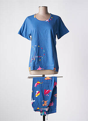 Pyjama tissage jersey bleu ROSE POMME femme