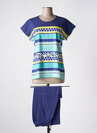Pyjama tissage jersey bleu ROSE POMME femme